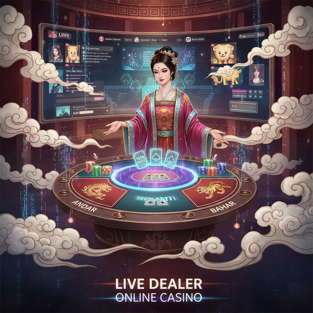 Live dealer andar bahar online - Patti