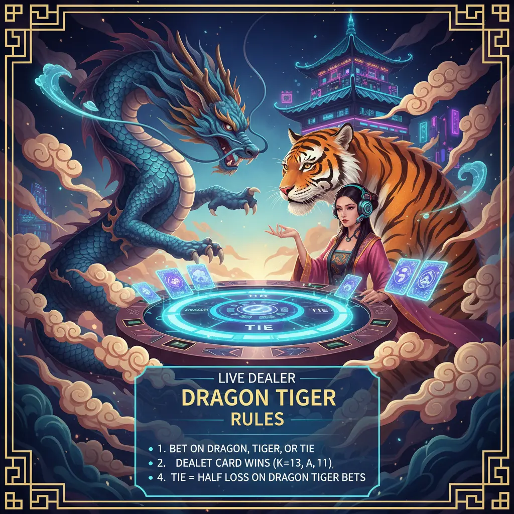 Live dealer dragon tiger rules - Dragon